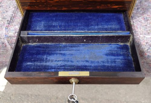 NINETEENTH CENTURY COROMANDEL VANITY CASE DRESSING BOX MADE BY H MITCHELL OF 168 OXFORD STREET LONDON - ADDITIONAL PHOTO 11