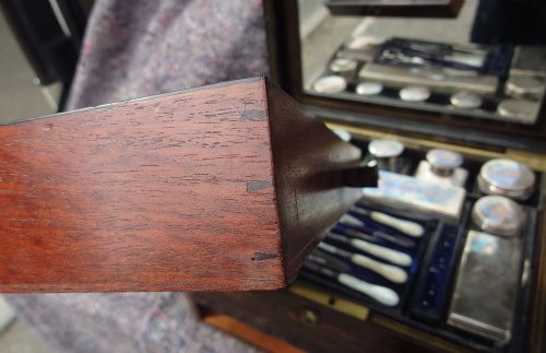 NINETEENTH CENTURY COROMANDEL VANITY CASE DRESSING BOX MADE BY H MITCHELL OF 168 OXFORD STREET LONDON - ADDITIONAL PHOTO 13