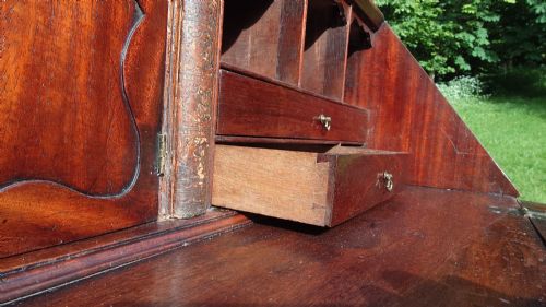GREAT PROPORTION TALL AND SLIM 18TH CENTURY BUREAU BOOKCASE - ADDITIONAL PHOTO 9