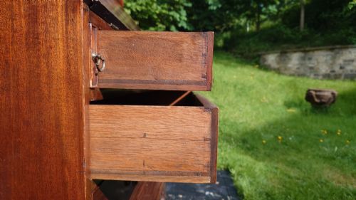 GREAT PROPORTION TALL AND SLIM 18TH CENTURY BUREAU BOOKCASE - ADDITIONAL PHOTO 10