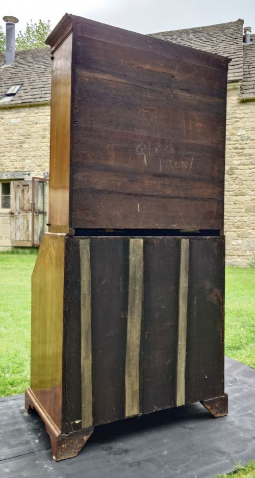 EIGHTEENTH CENTURY WALNUT BUREAU BOOKCASE - ADDITIONAL PHOTO 11