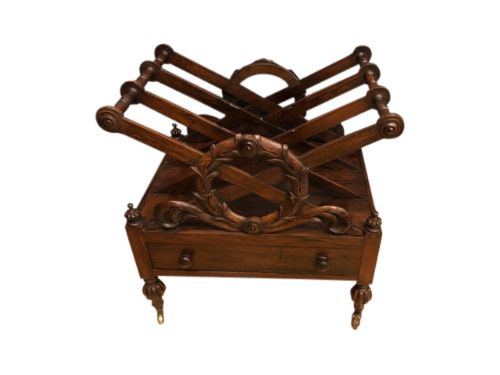 A William IV rosewood canterbury circa 1830