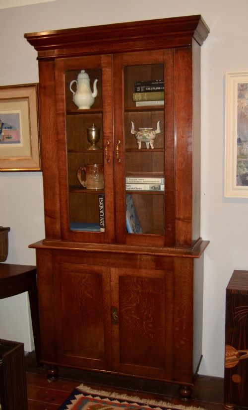 19THC ENGLISH OAK BOOKCASE