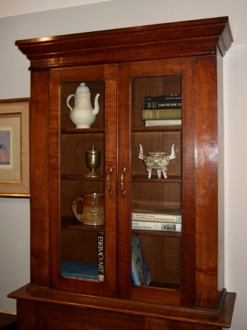 19THC ENGLISH OAK BOOKCASE - ADDITIONAL PHOTO 1