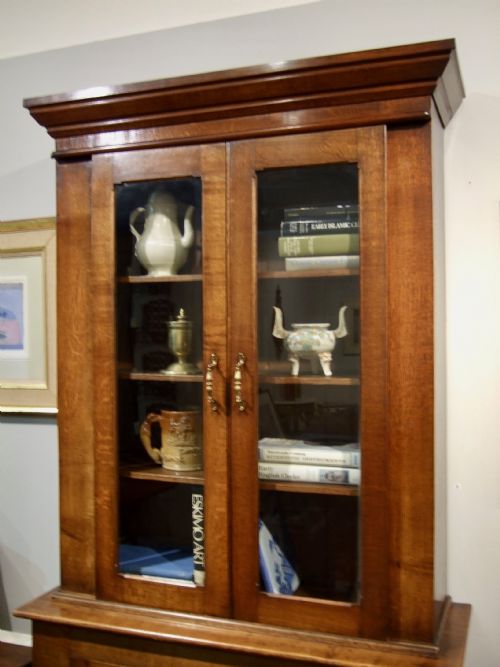19THC ENGLISH OAK BOOKCASE - ADDITIONAL PHOTO 2
