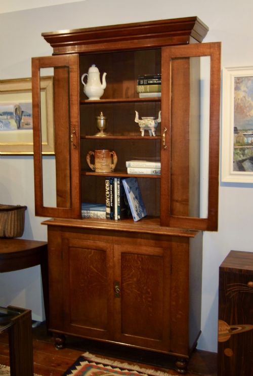 19THC ENGLISH OAK BOOKCASE - ADDITIONAL PHOTO 4