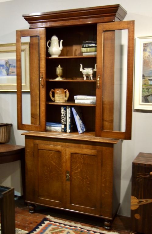 19THC ENGLISH OAK BOOKCASE - ADDITIONAL PHOTO 5