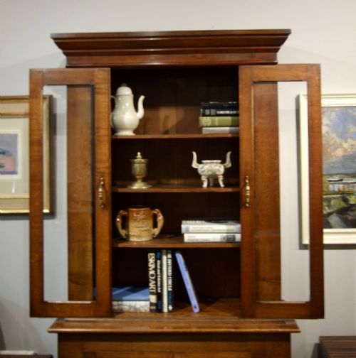 19THC ENGLISH OAK BOOKCASE - ADDITIONAL PHOTO 7