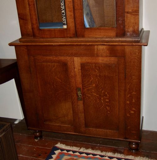 19THC ENGLISH OAK BOOKCASE - ADDITIONAL PHOTO 9