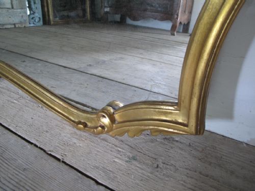 FRENCH GILDED OVERMANTEL MIRROR - ADDITIONAL PHOTO 2