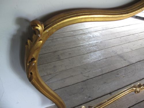 FRENCH GILDED OVERMANTEL MIRROR - ADDITIONAL PHOTO 3