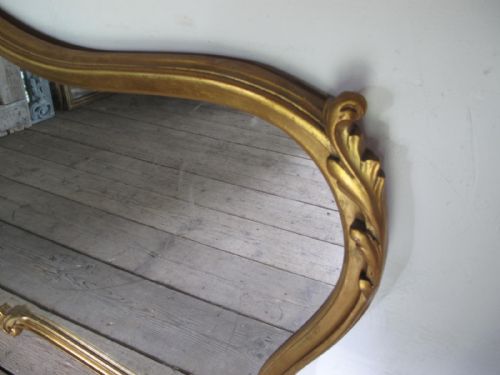 FRENCH GILDED OVERMANTEL MIRROR - ADDITIONAL PHOTO 5