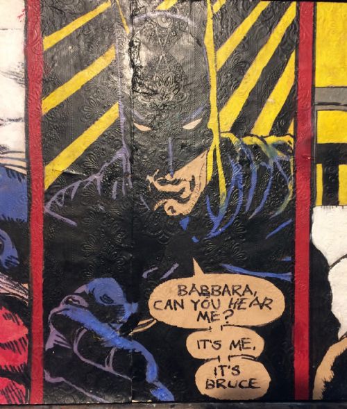 BATMAN PAIR OF OIL PAINTINGS - ADDITIONAL PHOTO 1
