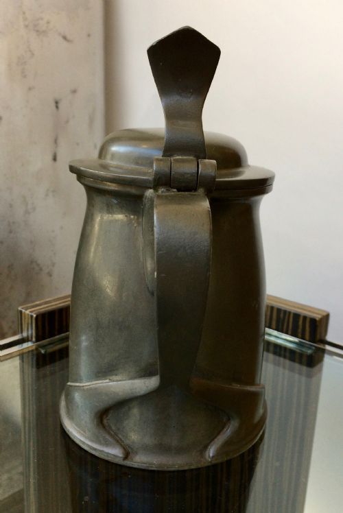 PEWTER TANKARD BY ARCHIBALD KNOX BY TUDORIC FOR LIBERTY'S - ADDITIONAL PHOTO 3