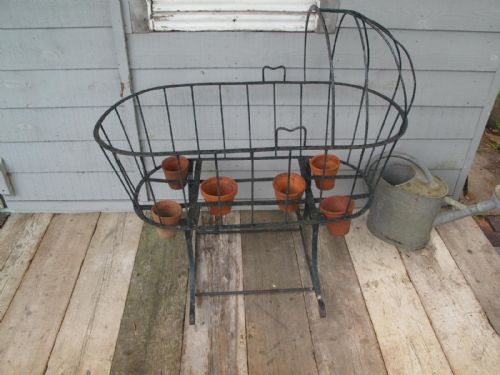 CRADLE WROUGHT IRON BLACKSMITH MADE C 1890 - ADDITIONAL PHOTO 6
