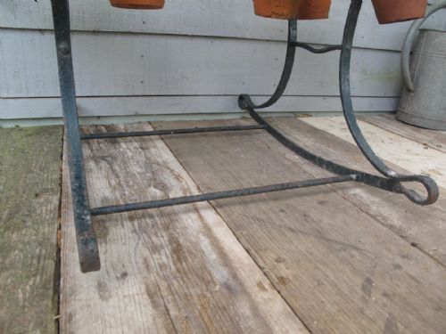 CRADLE WROUGHT IRON BLACKSMITH MADE C 1890 - ADDITIONAL PHOTO 7