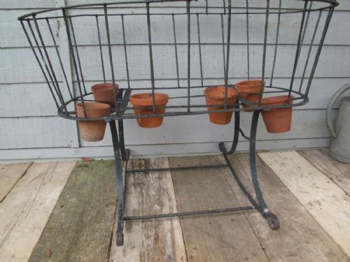 CRADLE WROUGHT IRON BLACKSMITH MADE C 1890 - ADDITIONAL PHOTO 8