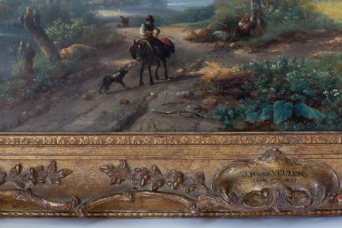 JOHANNES PETRUS VAN VELZEN LANDSCAPE 19TH C - ADDITIONAL PHOTO 3