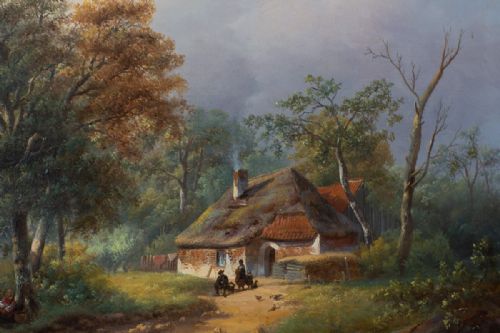JOHANNES PETRUS VAN VELZEN LANDSCAPE 19TH C - ADDITIONAL PHOTO 6