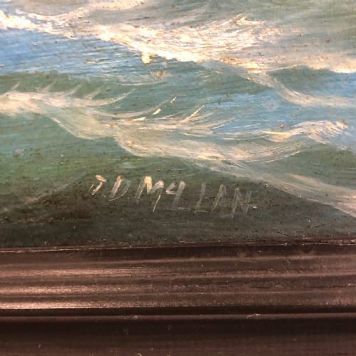 A PAIR OF OIL ON CANVAS OF HMS TRIUMPH 18871888 - ADDITIONAL PHOTO 4