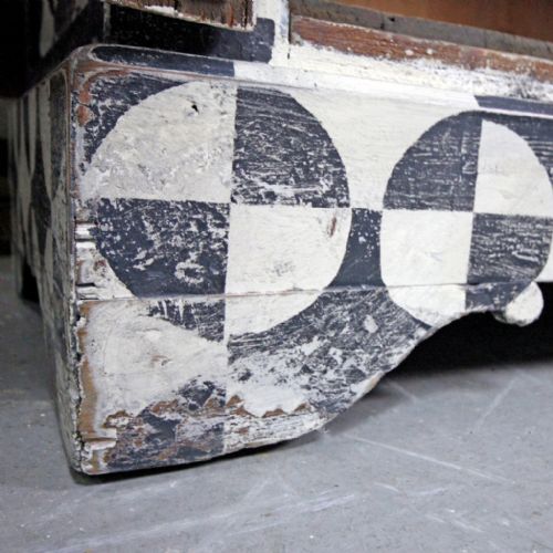 FRENCH BUFFET BLACK AND WHITE DESIGN C 1800 - ADDITIONAL PHOTO 5