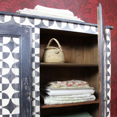 FRENCH BUFFET BLACK AND WHITE DESIGN C 1800 - ADDITIONAL PHOTO 11