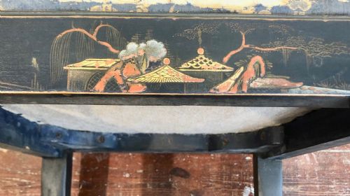 PAIR OF HIGH REGENCY LAQUER CHAIRS IN THE CHINESE STYLE - ADDITIONAL PHOTO 11
