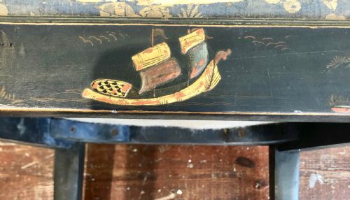 PAIR OF HIGH REGENCY LAQUER CHAIRS IN THE CHINESE STYLE - ADDITIONAL PHOTO 13