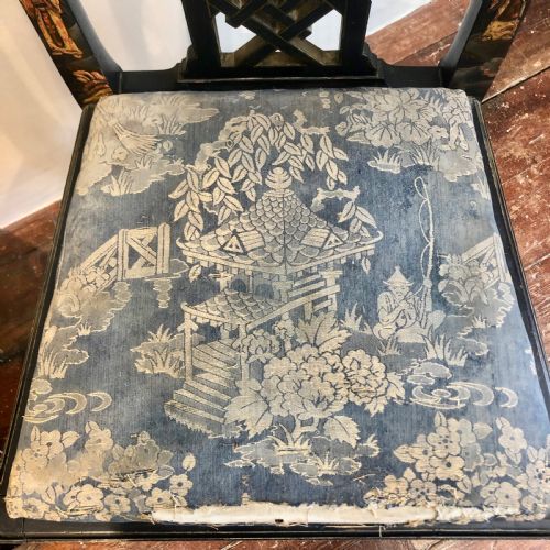 PAIR OF HIGH REGENCY LAQUER CHAIRS IN THE CHINESE STYLE - ADDITIONAL PHOTO 19
