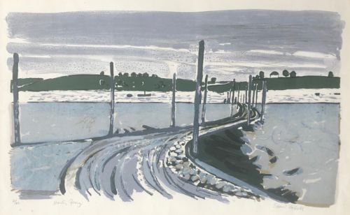 EDWIN LA DELL LITHOGRAPH HARTY FERRY SIGNED - ADDITIONAL PHOTO 1