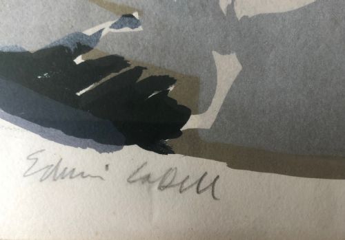 EDWIN LA DELL LITHOGRAPH HARTY FERRY SIGNED - ADDITIONAL PHOTO 2