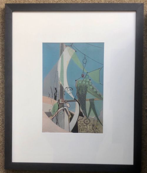 PAINTING GOUCHE ATTRIBUTED TO JOHN CRAXTON SIGNED - ADDITIONAL PHOTO 1