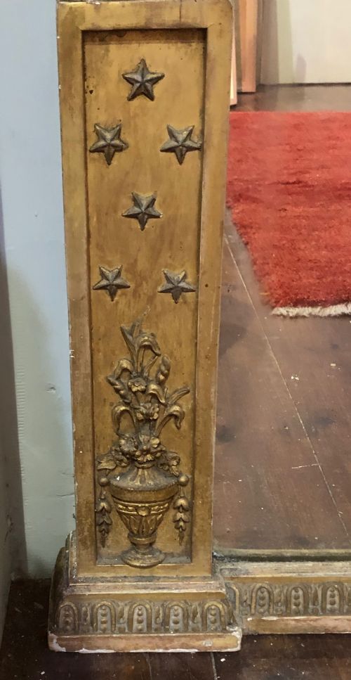 HUGE ADAM REVIVAL GILDED MIRROR C1820 - ADDITIONAL PHOTO 4