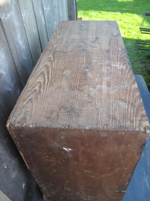 ANTIQUE PINE BANK OF DRAWERS 19TH CENTURY - ADDITIONAL PHOTO 4