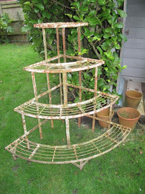 WROUGHT IRON PLANT STAND C1930 - ADDITIONAL PHOTO 2