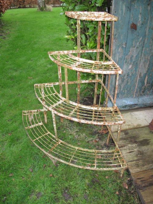 WROUGHT IRON PLANT STAND C1930 - ADDITIONAL PHOTO 4