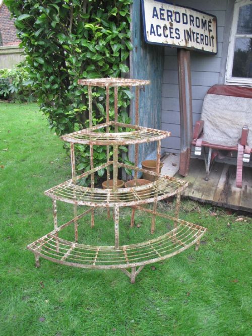 WROUGHT IRON PLANT STAND C1930 - ADDITIONAL PHOTO 5
