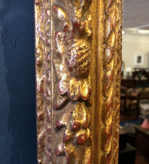 CARVED AND GILDED 18TH CENTURY MIRROR - ADDITIONAL PHOTO 1