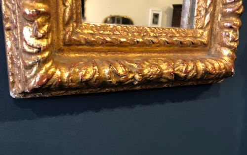CARVED AND GILDED 18TH CENTURY MIRROR - ADDITIONAL PHOTO 2