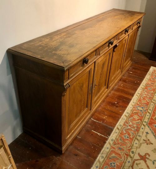 FRENCH ENFILADE PAINTED PINE C 1840 - ADDITIONAL PHOTO 1