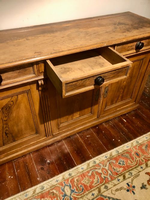FRENCH ENFILADE PAINTED PINE C 1840 - ADDITIONAL PHOTO 9