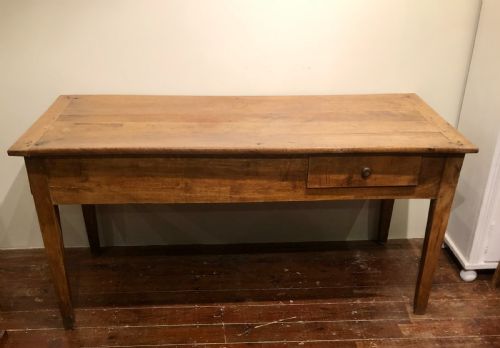french cherrywood farmhouse table c 1850 - CATEGORY: ANTIQUE TABLES - DATED 19TH CENTURY