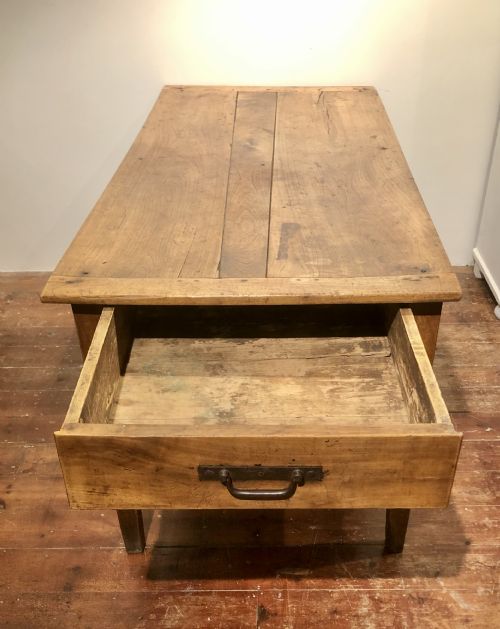FRENCH CHERRYWOOD FARMHOUSE TABLE C 1850 - ADDITIONAL PHOTO 4