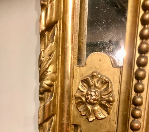 LARGE GILDED MIRROR CIRCA 1880 - ADDITIONAL PHOTO 4