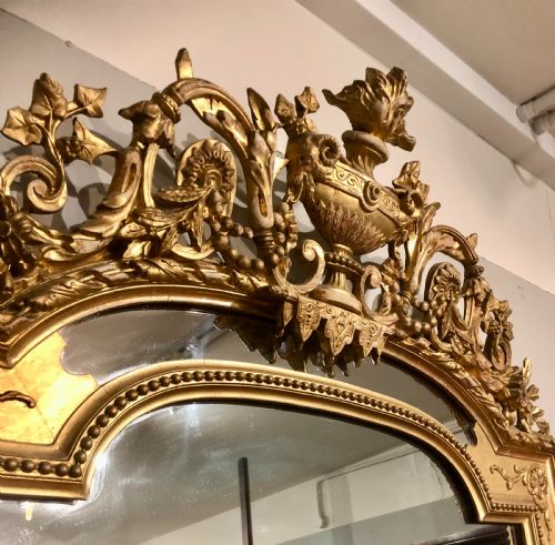LARGE GILDED MIRROR CIRCA 1880 - ADDITIONAL PHOTO 6