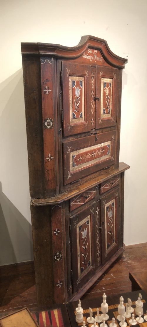 AUSTRO HUNGARIAN EMPIRE CORNER CUPBOARD 1839 - ADDITIONAL PHOTO 4