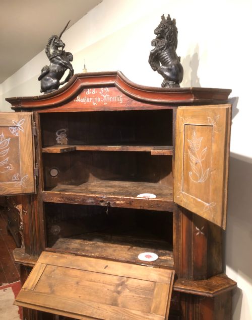 AUSTRO HUNGARIAN EMPIRE CORNER CUPBOARD 1839 - ADDITIONAL PHOTO 8