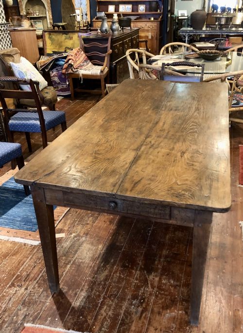 FRENCH ELM FARMHOUSE TABLE 19THC - ADDITIONAL PHOTO 3