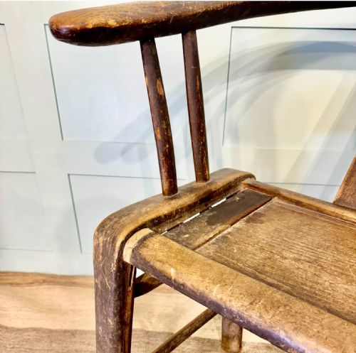 18TH CENTURY CHINESE ARM CHAIR WITH HORSESHOEWISHBONE BACK - ADDITIONAL PHOTO 2