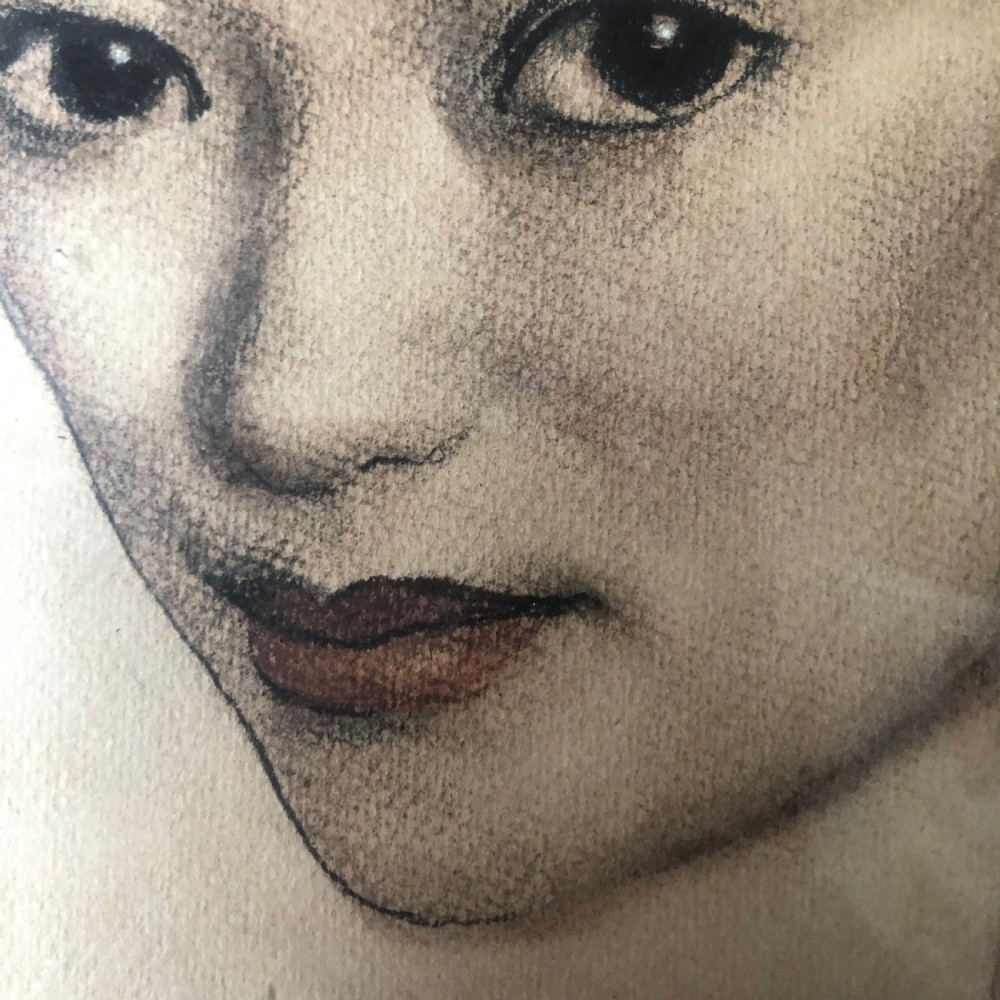 Portrait of a Young Woman. Marcel Dyf. Pastel. View IV